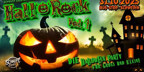 Hall 'o' Rock Volume 1 - Halloween Party f\u00fcr Gro\u00df und Klein im Bus-Stop in Schwerin \n