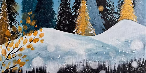 Join Brush Party with Cam to paint 'Moonlight Flight' in Enfield