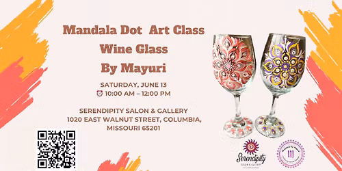 Mandala Dot Art Class - Wine Glasses