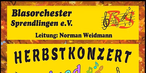 Herbstkonzert des Blasorchesters Sprendlingen 