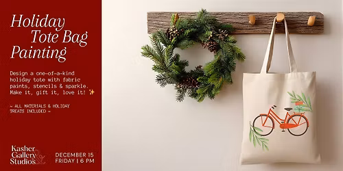 Holiday Tote Bag Painting