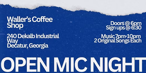 Open Mic 7pm-10pm
