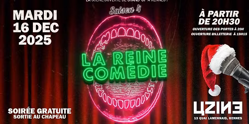 Stand-Up \/\/ Sc\u00e8ne ouverte comique \u00e0 L'Uzine \/\/ La derni\u00e8re de l'ann\u00e9e !