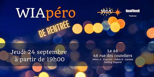 WIA-E Toulouse - Networking  WIAp\u00e9ro de la rentr\u00e9e\/Back-to-work WIAfterwork