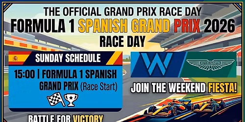 SUNDAY RACE TIMETABLE: \nThe Main Event is HERE! \ud83c\udfc6\ud83c\udfce\ufe0f\ud83c\uddea\ud83c\uddf8
