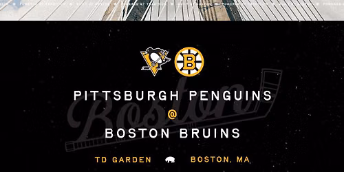 Pittsburgh Penguins vs. Boston Bruins