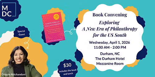 Book Convening - Exploring A New Era of Philanthropy for the US South