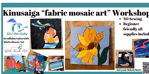 Paw Paw Kinusaiga workshop @ St Julian Winery (Fabric Mosaic Art)