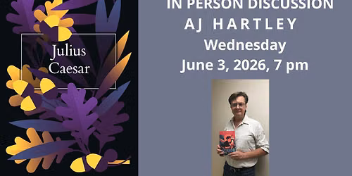 AJ Hartley Discusses His New Book Julius Caesar