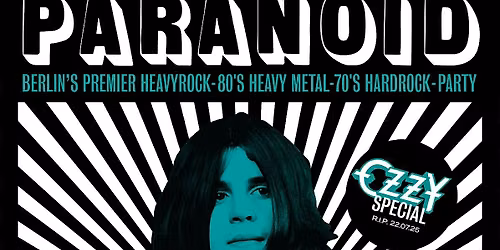 PARANOID - Ozzy Special