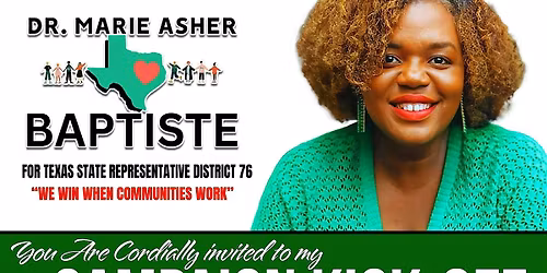 CAMPAIGN KICKOFF! Dr. Marie Asher Baptiste