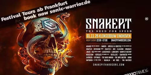 \u25ba Bus-Tour | Snakepit Festival 2025 | ab Frankfurt und Gie\u00dfen