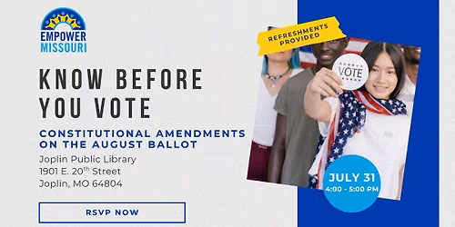 Know Before You Vote: Joplin