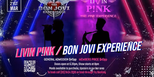 LIVIN PINK / BON JOVI EXPERIENCE TRIBUTE SHOW