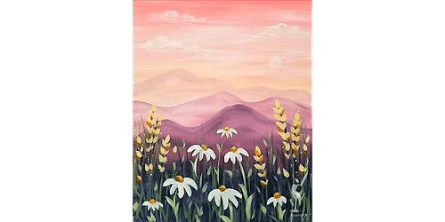 Peachy Peaks and Petals - Paint and Sip in New Braunfels | Classpop!\u2122