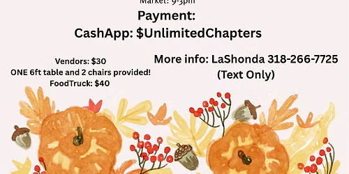 #ThankFALL Vendor Market