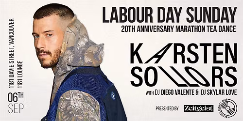 20 YEARS OF 1181: LABOUR DAY SUNDAY FT. KARSTEN SOLLORS
