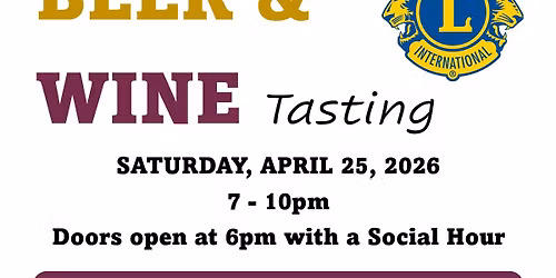 Lions Zone Beer & Wine Tasting 