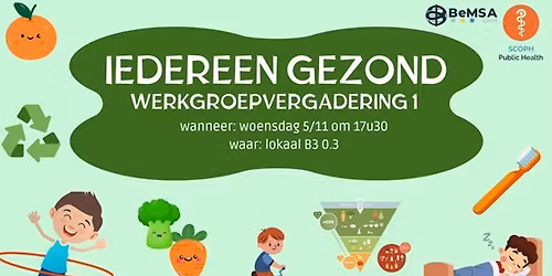 Iedereen Gezond Werkgroepvergadering 1