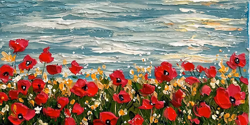 Coastal Poppies Impasto (Textured) Painting Workshop