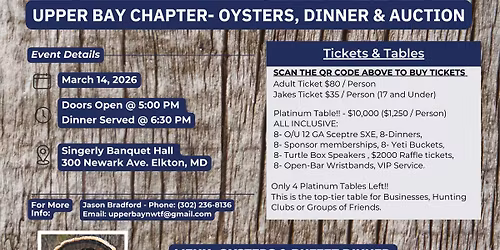 Upper Bay NWTF Hunting Heritage Banquet