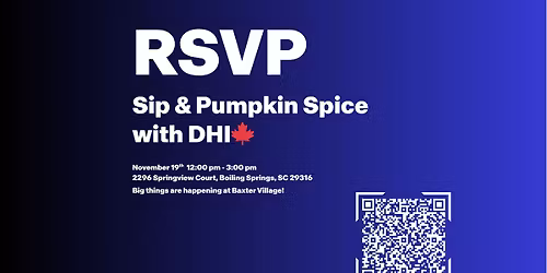 Sip & Pumpkin Spice with DHI\ud83c\udf41