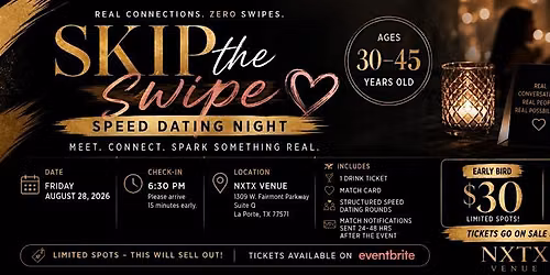 Skip the Swipe: Speed Dating Night at NXTX Venue