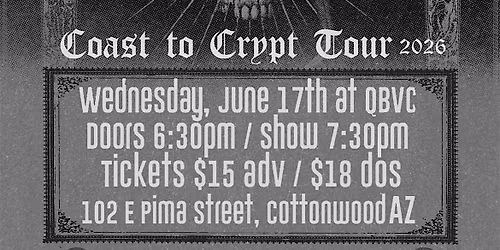 Indiana Black Thrash Graveripper with Special Guest TBA