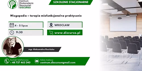 WROC\u0141AW  Miogopedia \u2013 terapia miofunkcjonalna praktycznie