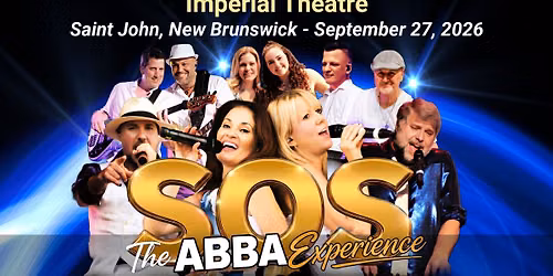 Saint John, New Brunswick | September 27, 2026 | Imperial Theatre