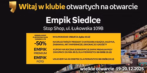 Otwarcie salonu Empik w Siedlcach