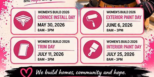 Women Build 2026 Cornice Install day