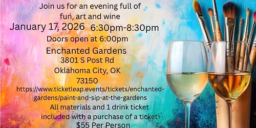 Paint and Sip at the Gardens