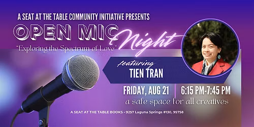 Open Mic Night at the Bookstore w\/ Tien Tran