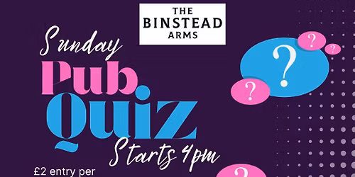 Sunday Afternoon pub quiz