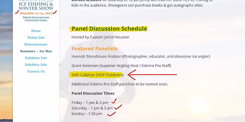 Arrowhead Ice Fishing Show 