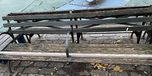 Painting Benches at Tompkins Sq Park