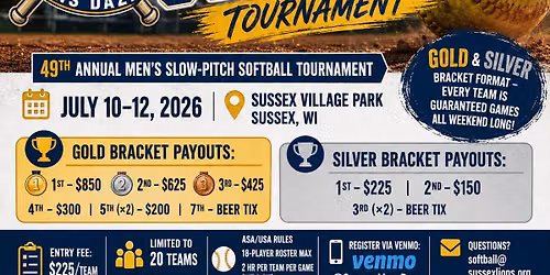 Sussex Lions Daze Softball Tournament