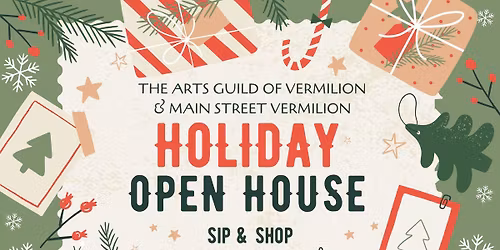 Holiday Open House - Sip & Shop | The Arts Guild of Vermilion & Main Street Vermilion