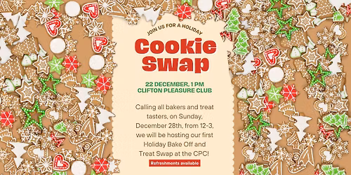 Clifton Pleasure Club Bake-Off & Cookie Swap