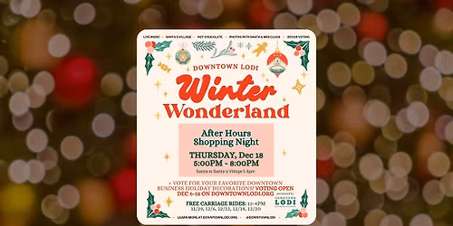 Downtown Lodi After-Hours Shopping Night