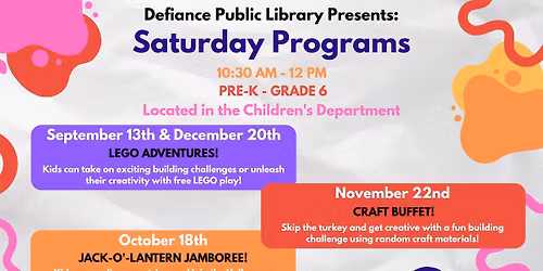 Saturday Programs