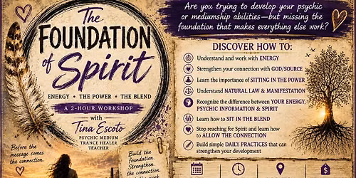The Foundation of Spirit.  Before the message comes connection