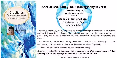 Special Book Study: An Autobiography in Verse