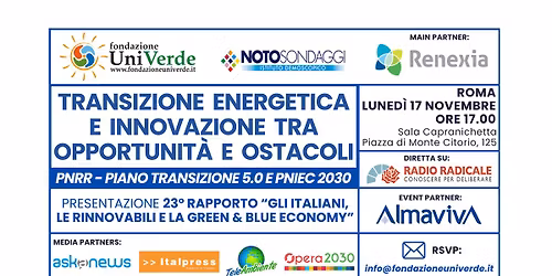 \u201cTransizione energetica e innovazione tra opportunit\u00e0 e ostacoli\u201d