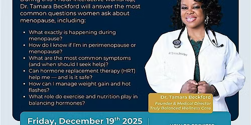 Wellness Workshop for Women: Navigating Menopause with Confidence