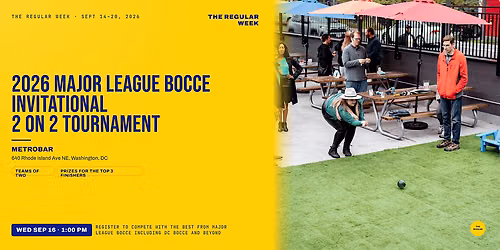 2026 Major League Bocce Invitational 2 on 2 Tournament