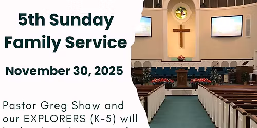 Fifth Sunday Family Service