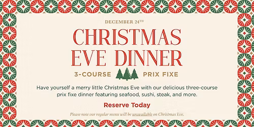 Christmas Eve at H2O Seafood & Sushi