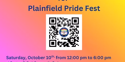 Save the Date - Plainfield Pride Fest